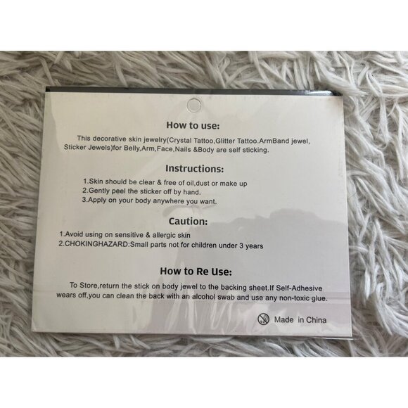 PARTY JOY FACE CRYSTAL ADHESIVE STICKERS Festival NEW Gems - Picture 2 of 3